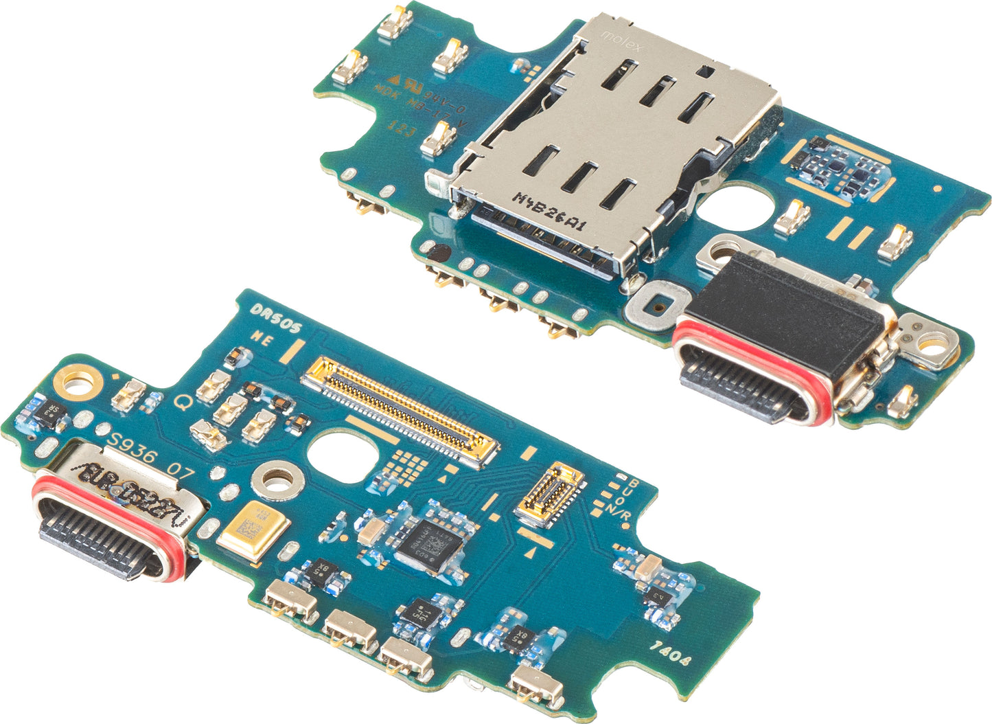 Deska s konektorem nabíjení - Mikrofon - Modul čtečky SIM Samsung Galaxy S25+ S936, Service Pack GH96-18237A