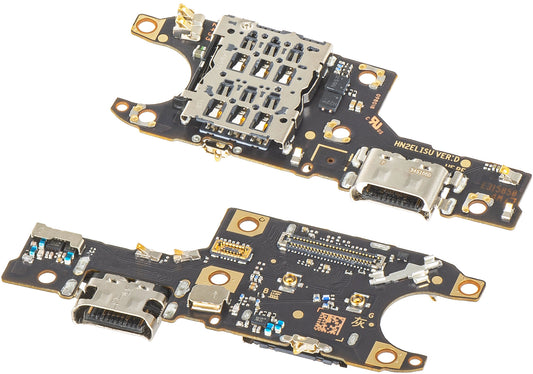 Deska s konektorem nabíjení - Mikrofon - Modul čtečky SIM Honor 90, Swap