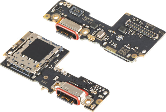 Deska s konektorem pro nabíjení - mikrofon - modul čtečky SIM Xiaomi Poco X7