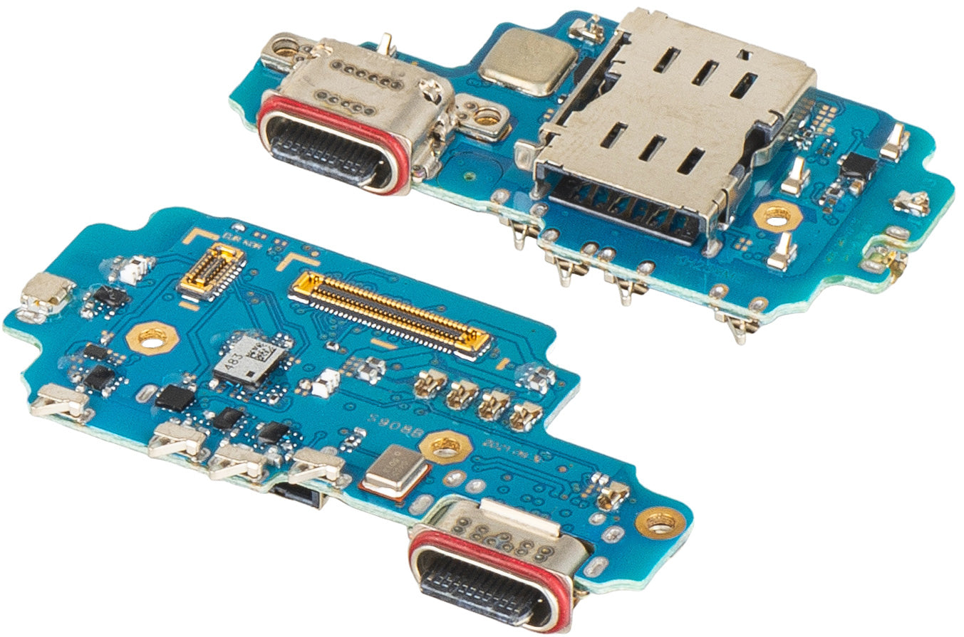 Deska s konektorem pro nabíjení - mikrofon - modul čtečky SIM Samsung Galaxy S22 Ultra 5G S908