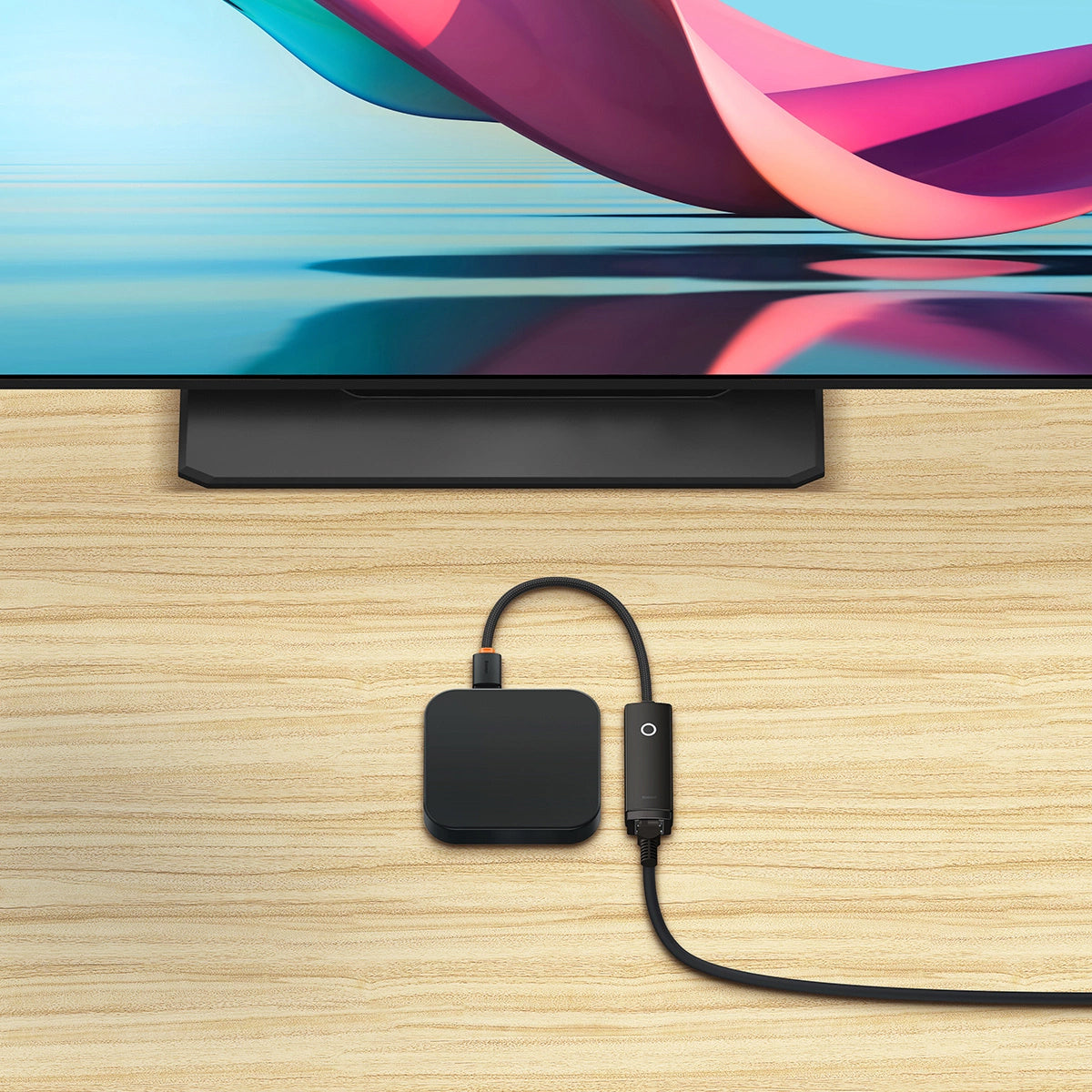 Síťová karta Baseus Lite, RJ45, USB, Černá WKQX000001