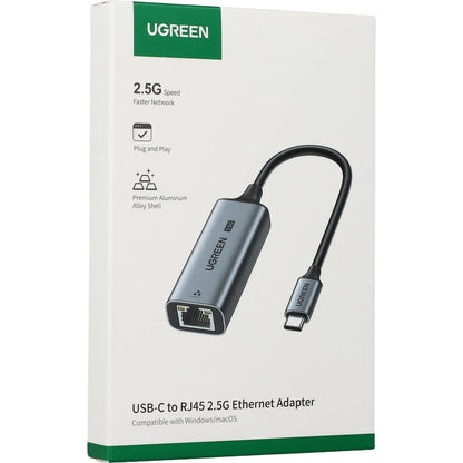 Placa Retea UGREEN CM648, RJ45, USB, Gri
