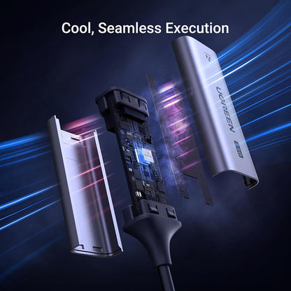 Síťová karta UGREEN CM648 (25052), RJ45, USB-C, Šedá