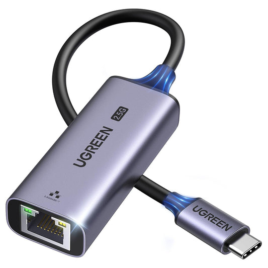 Síťová karta UGREEN CM648 (25052), RJ45, USB-C, Šedá