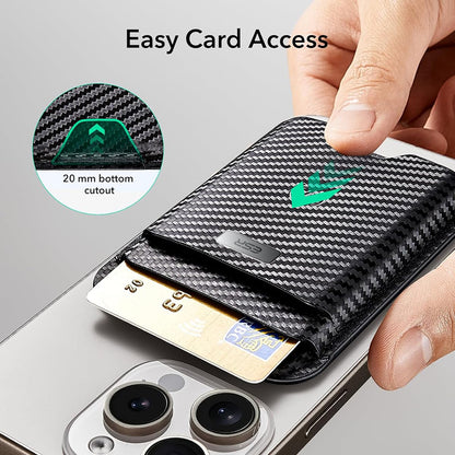 Peněženka Magsafe, ESR, Classic Geo Carbon, Černá