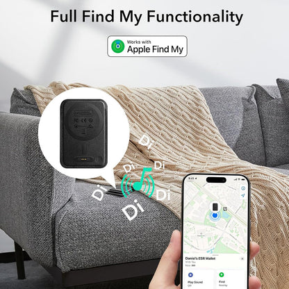 Peněženka MagSafe, ESR, Classic Geo, Černá