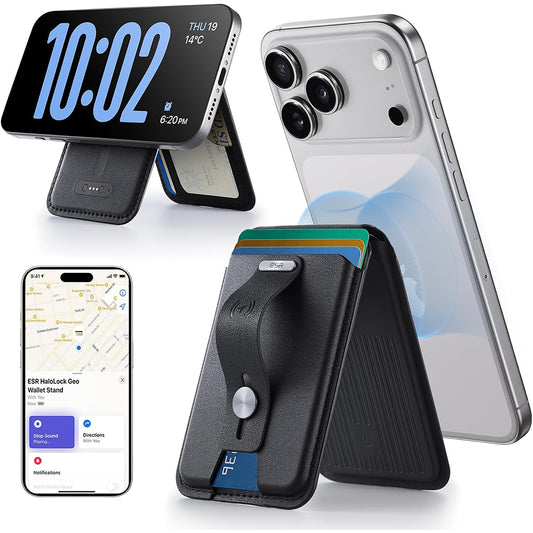 Peněženka MagSafe, ESR, Findy my Wallet, Černá