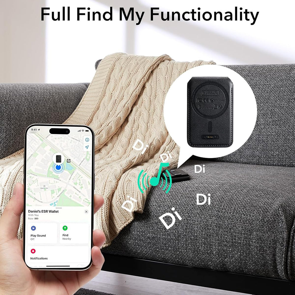 MagSafe Wallet, ESR, Find My Wallet, Black