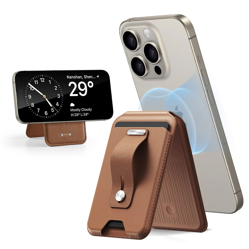 Peněženka MagSafe, ESR, Findy my Wallet, Hnědá