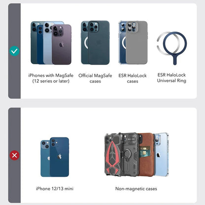 Peněženka MagSafe, ESR, Findy my Wallet, Hnědá