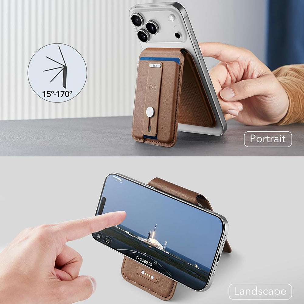 Peněženka MagSafe, ESR, Findy my Wallet 5C, Hnědá