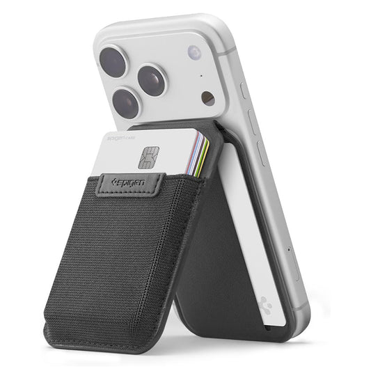 Peněženka MagSafe, Spigen, Slim Fold Tripod S314-4, Černá AFA11591