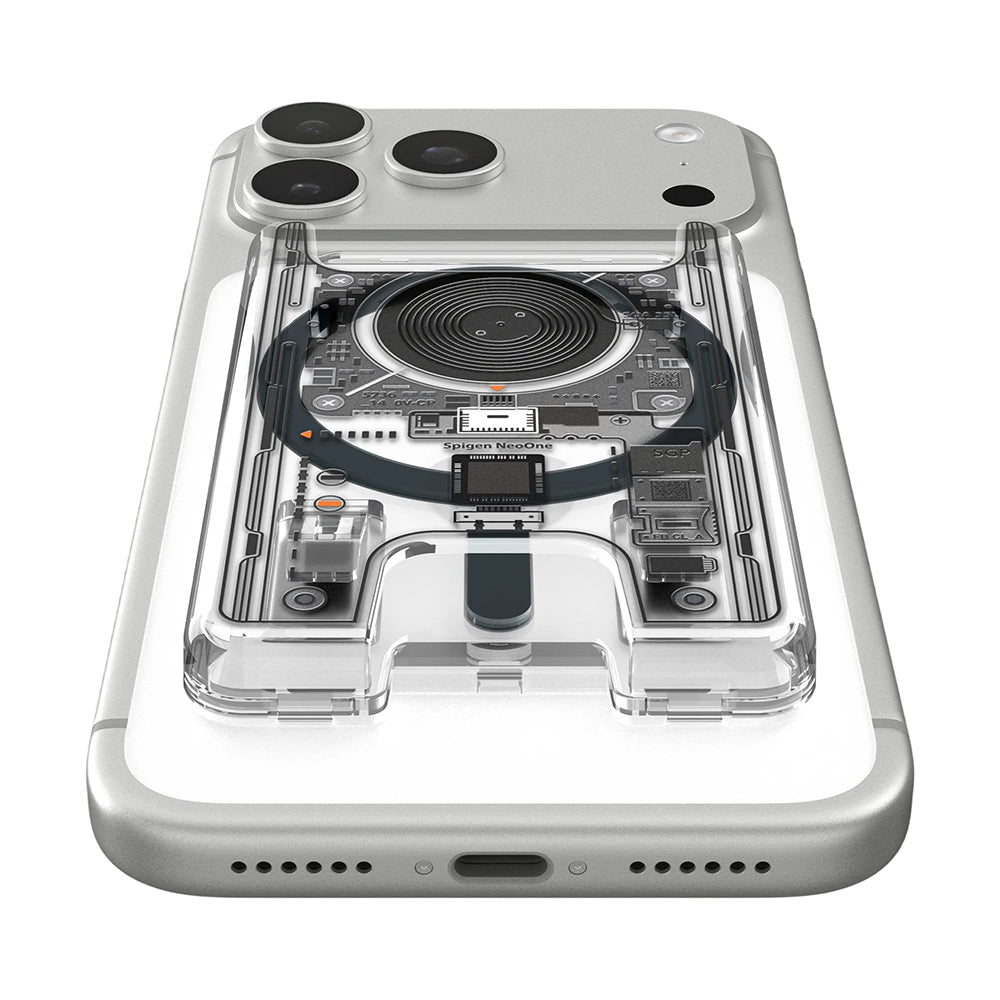 MagSafe peněženka, Spigen, Ultra Hybrid Zero One, Transparentní AFA11403