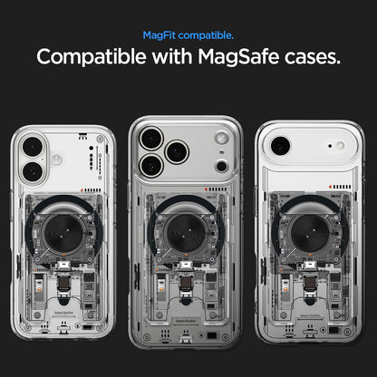MagSafe peněženka, Spigen, Ultra Hybrid Zero One, Transparentní AFA11403