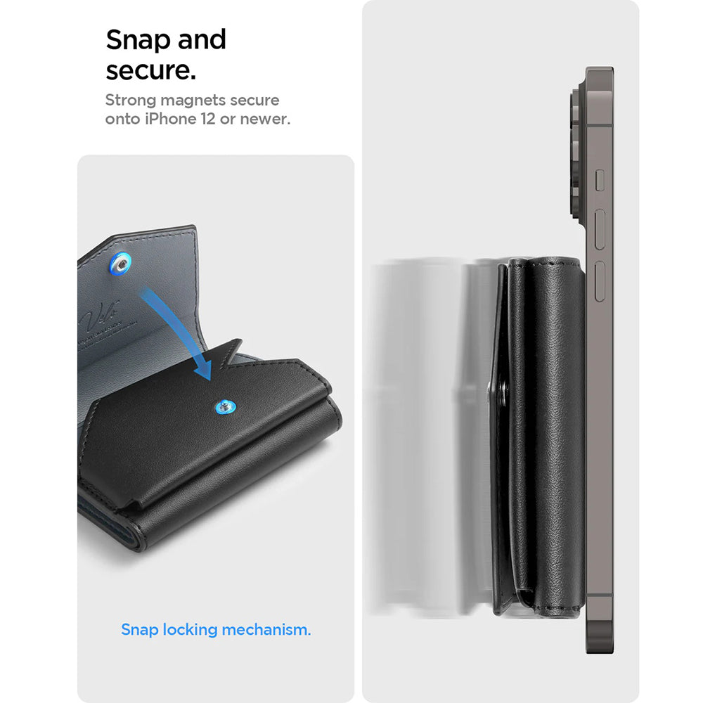 Peněženka Magsafe, Spigen, Valentinus Pro, Černá