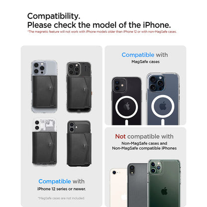 Peněženka Magsafe, Spigen, Valentinus Pro, Černá