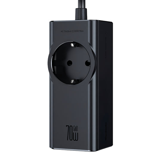Prodlužovací kabel McDodo CH-4620, 1 x Schuko - 1 x USB-A - 2 x USB-C, černý