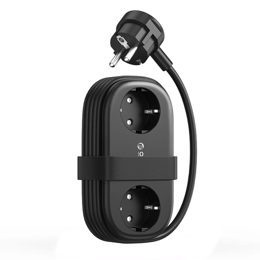 Prodlužovač Orico AP3, 2 x Schuko - 2 x USB-A - 2 x USB-C, Černý