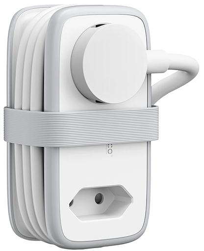 Prodlužovací kabel Orico APP, 1 x Schuko - 1 x zásuvka - 2 x USB-A - 1 x USB-C, bílá šedá