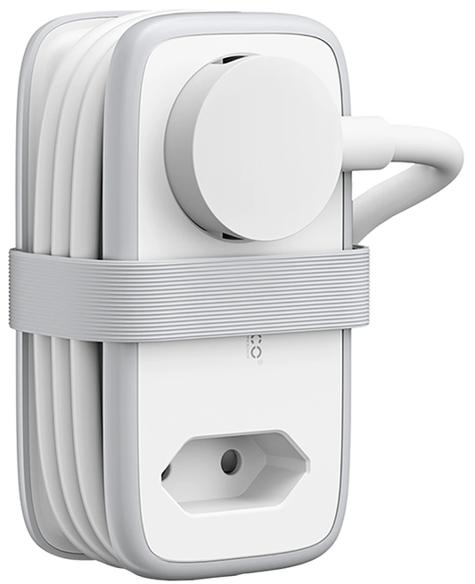 Prodlužovací kabel Orico APP, 2 x Schuko - 2 x USB-A - 1 x USB-C, bílá šedá