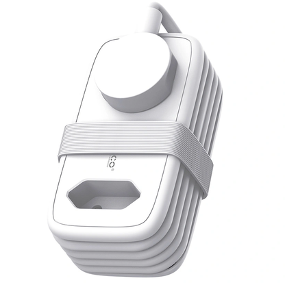 Prodlužovací kabel Orico APP, 1 x Schuko - 1 x zásuvka - 2 x USB-A - 1 x USB-C, bílá šedá