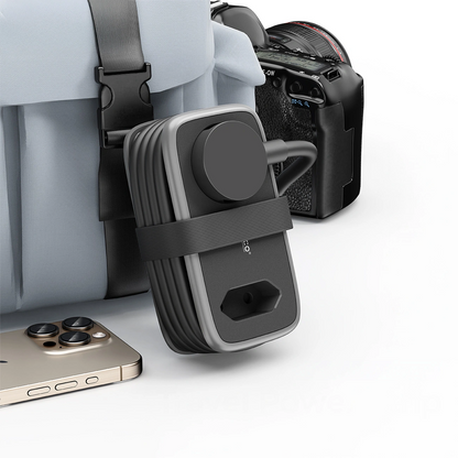 Prodlužovací kabel Orico APP, 1 x Schuko - 1 x zásuvka - 2 x USB-A - 1 x USB-C, černošedý