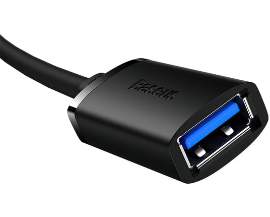 Prodlužovací kabel USB 3.0 Baseus AirJoy Series, 0.5m, Černý B00631103111-01