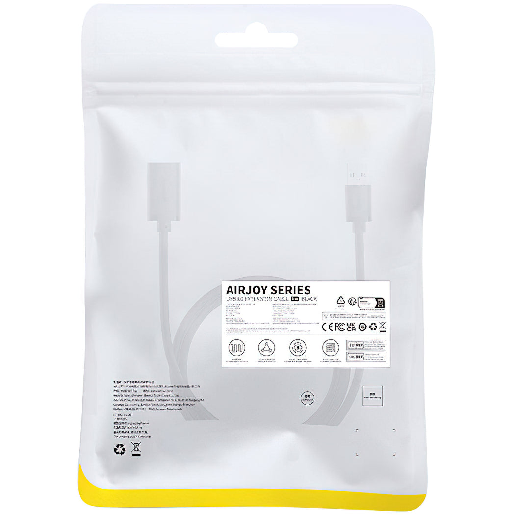 Prodlužovací kabel USB 3.0 Baseus AirJoy Series, 1m, Černý B00631103111-00