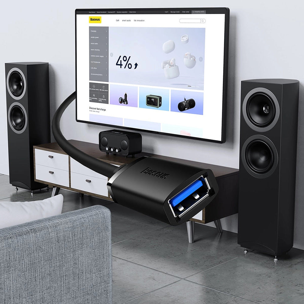 Prodlužovací kabel USB 3.0 Baseus AirJoy, 3m, černý B00631103111-04