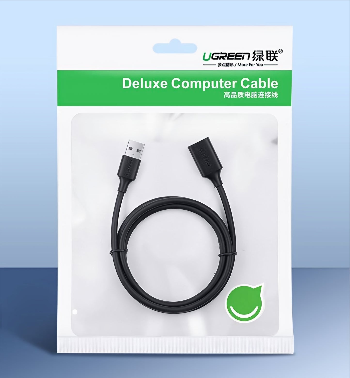 UGREEN US129 USB 3.0 Extension Cable, 5m, Black