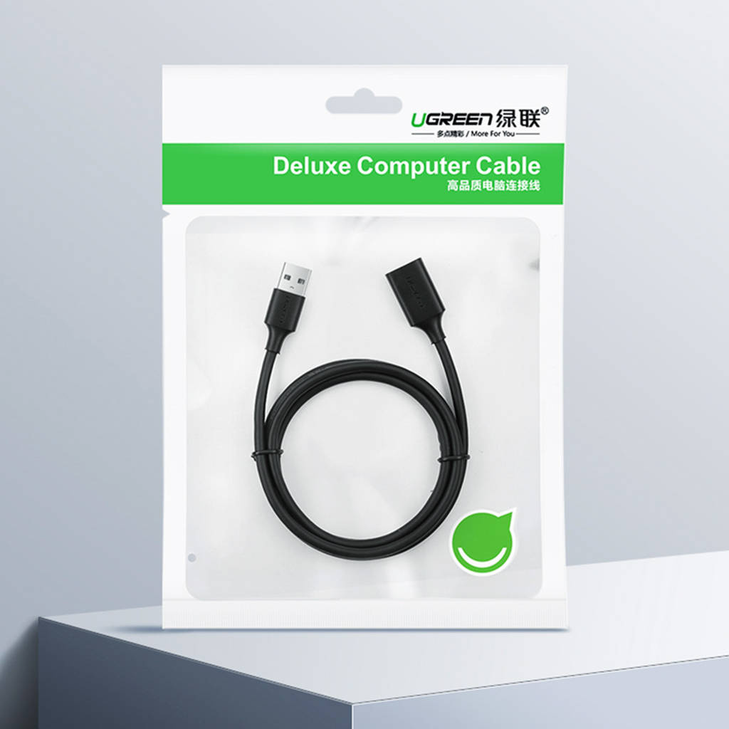 USB prodlužovací kabel UGREEN US103, 5m, černý