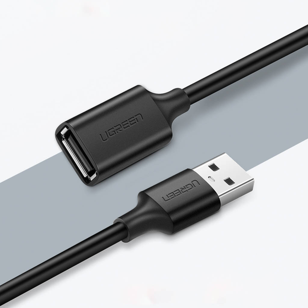 USB prodlužovací kabel UGREEN US103, 5m, černý