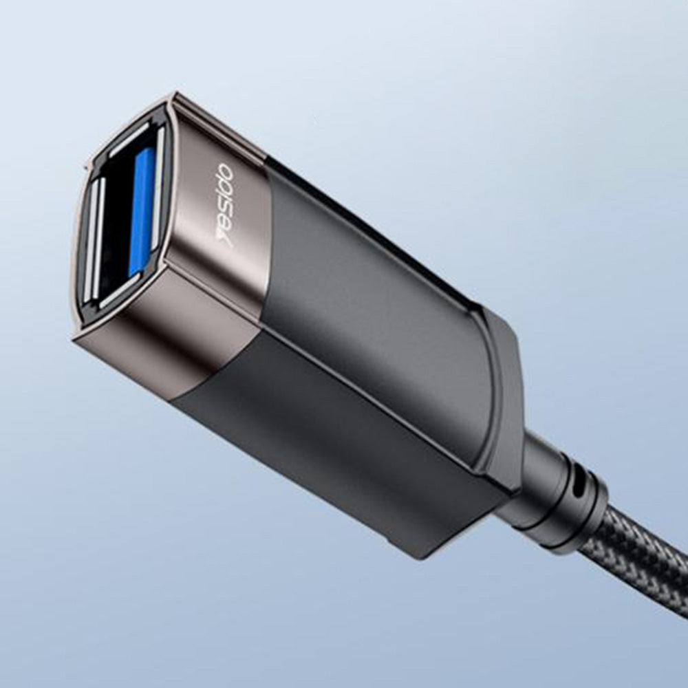 Prodlužovací kabel USB Yesido GS26, 1,5m, šedý