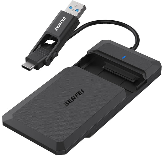 Benfei rack pro HDD / SSD SATA 2,5 palce, USB-A / USB-C UASP, černý