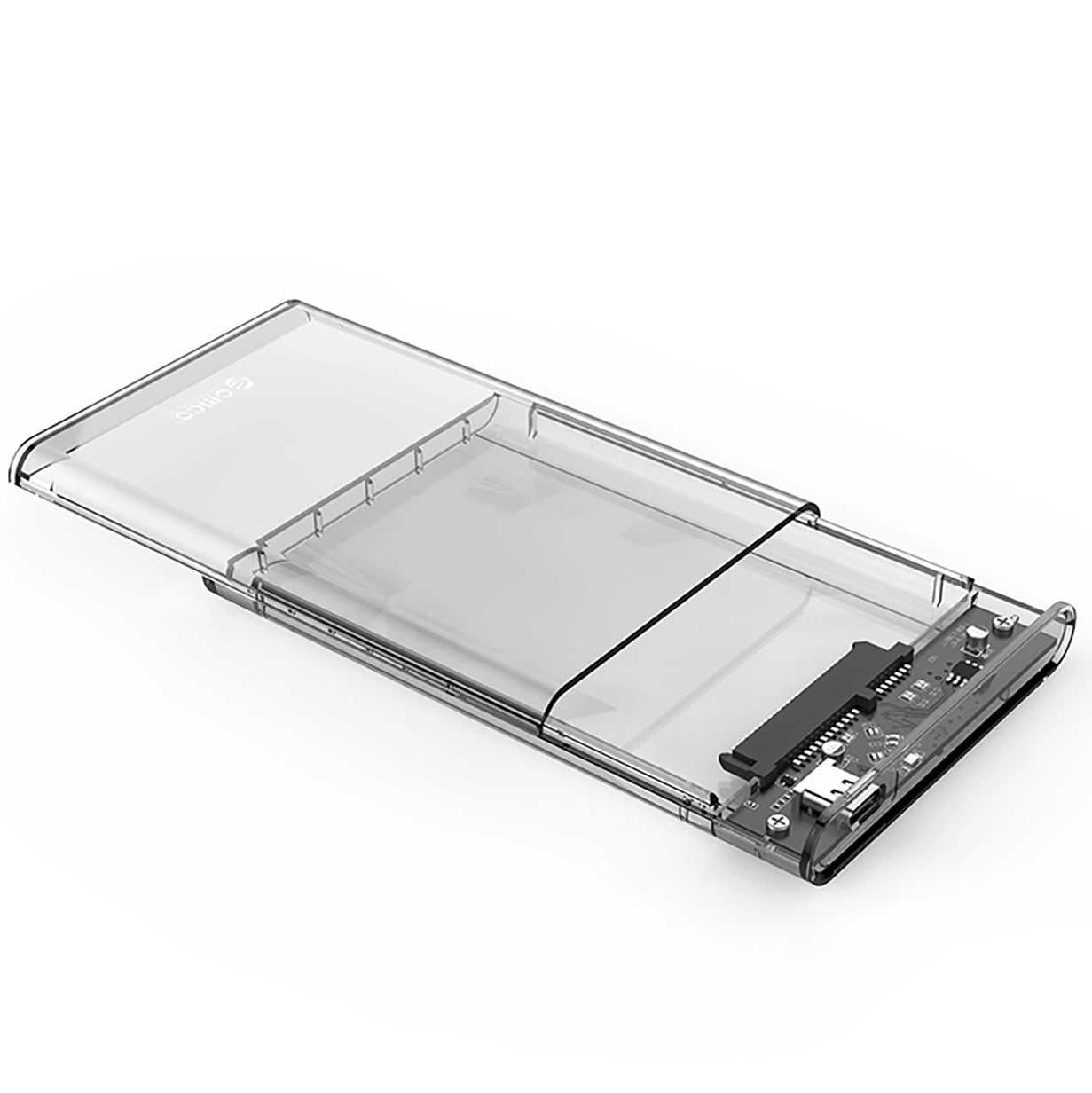 Rack Orico 2139C3 pro HDD / SSD SATA 2,5 palce, USB-C, Transparentní