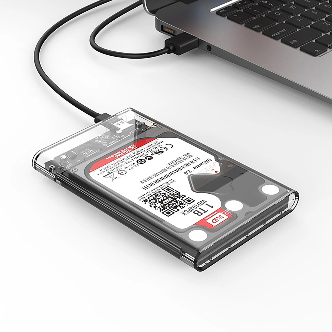 Rack Orico 2139C3 pro HDD / SSD SATA 2,5 palce, USB-C, Transparentní