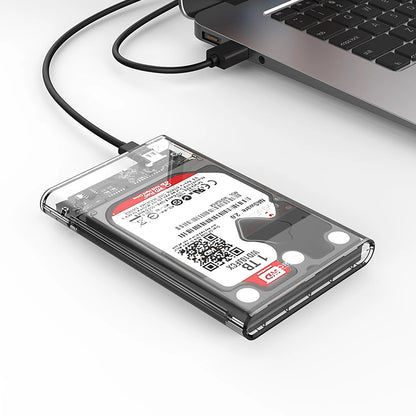 Rack Orico 2139C3 pro HDD / SSD SATA 2,5 palce, USB-C, Transparentní