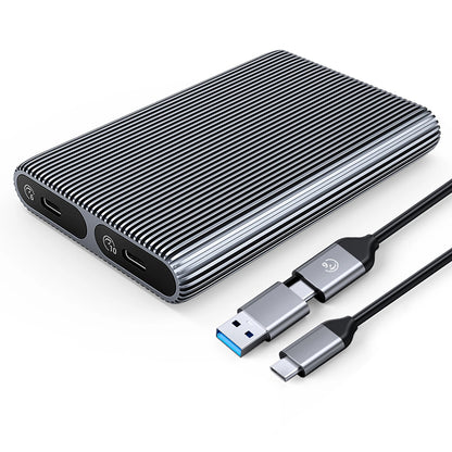 Orico AM2C3-2SN Dual Disk rack pro SSD M.2 NVMe, šedý