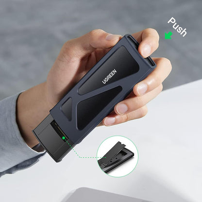 Rack UGREEN CM578 pro SSD M.2 NVMe, šedý