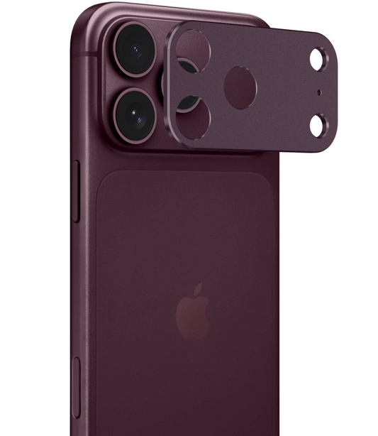 Ochranný rámeček zadního fotoaparátu Tech-Protect Camalloy Fit+ pro Apple iPhone 18 Pro, hliníkový, vínový
