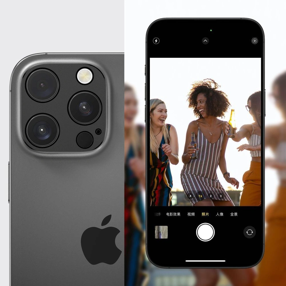 Tech-Protect Camalloy Fit+ Rear Camera Protection Frame for Apple iPhone 17 Pro, Aluminum, Navy Blue