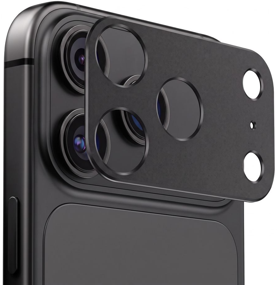 Ochranný rámeček zadní kamery Tech-Protect Camalloy Fit+ pro Apple iPhone 18 Pro Max, hliník, černá