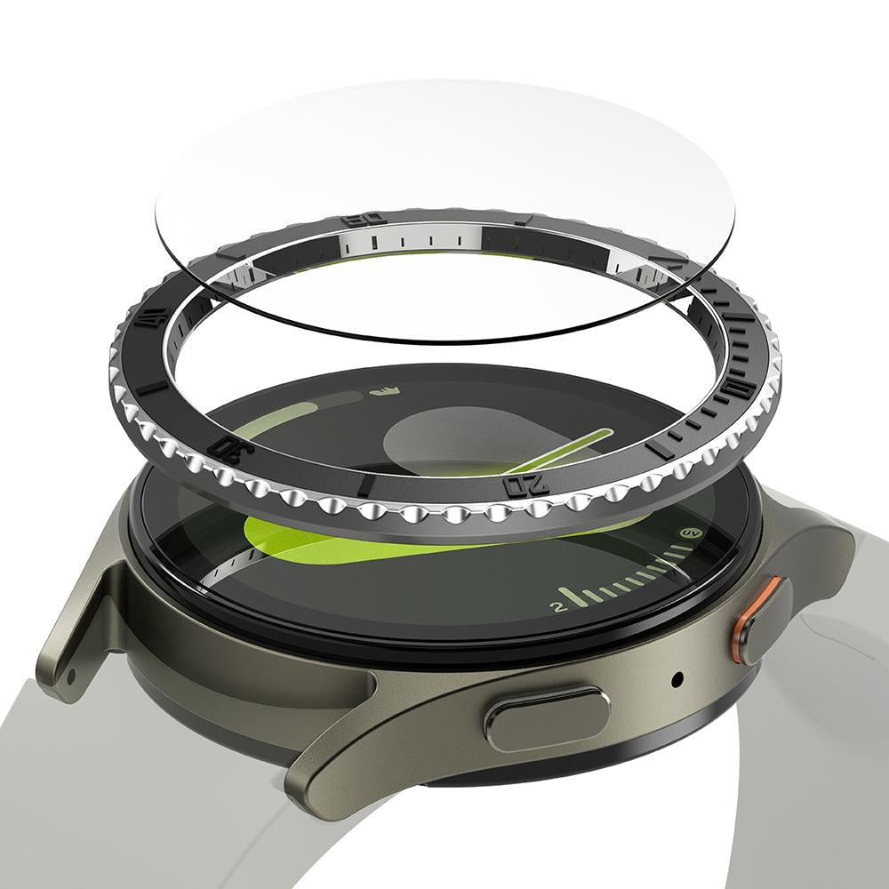 Rám Ochrana Ringke Premium Styling pro Samsung Galaxy Watch7 44mm, Model 3, Černá