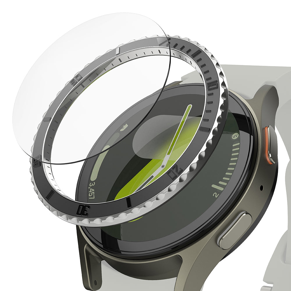 Rám Ochrana Ringke Premium Styling pro Samsung Galaxy Watch7 44mm, Model 3, Černá