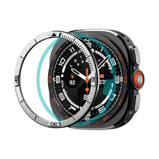 Ochranný rám Spigen Tune Pilot pro Samsung Galaxy Watch Ultra2, stříbrný ACS11616