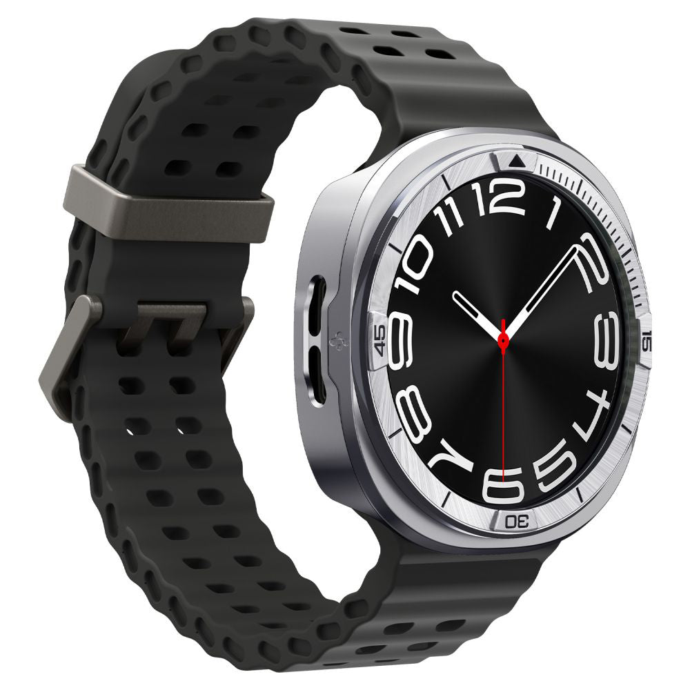 Ochranný rámek Spigen Tune Pro Pilot pro Samsung Galaxy Watch8 44mm, Stříbrný ACS10011
