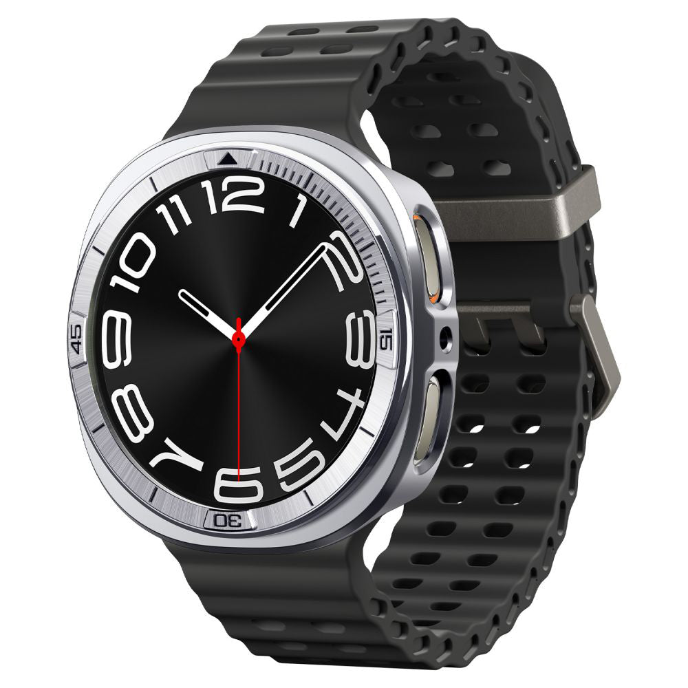 Ochranný rámek Spigen Tune Pro Pilot pro Samsung Galaxy Watch8 44mm, Stříbrný ACS10011