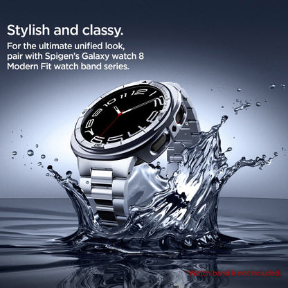 Ochranný rámek Spigen Tune Pro Pilot pro Samsung Galaxy Watch8 44mm, Stříbrný ACS10011