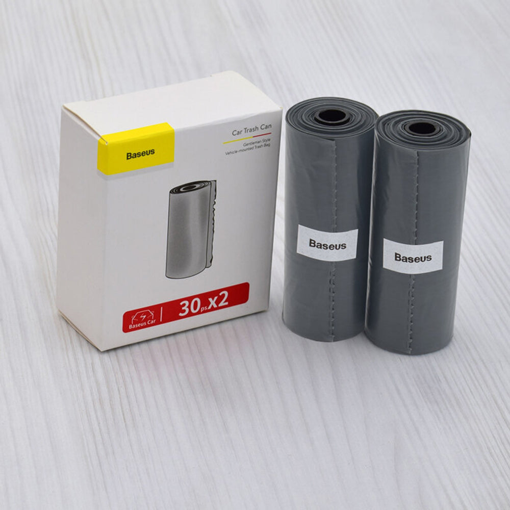 Sáčky na odpadky Baseus Gentleman Style pro auto koš, Sada 60 kusů CRLJD-0G