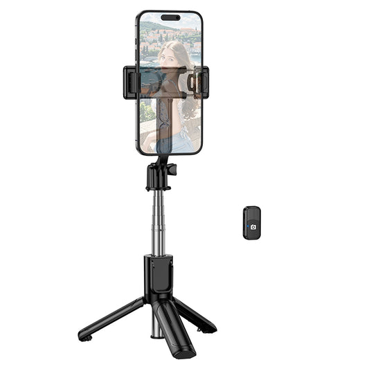 Selfie Stick Bluetooth Borofone BY14 Graceful, 4,5 palce - 7 palců, Černá